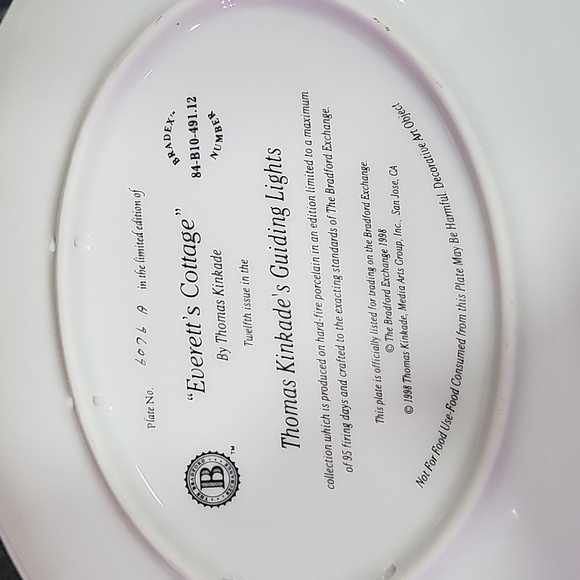 Set of 4 Thomas Kinkade's COLLECTOR'S Plates Bradford Exchange - Picture 6 of 9